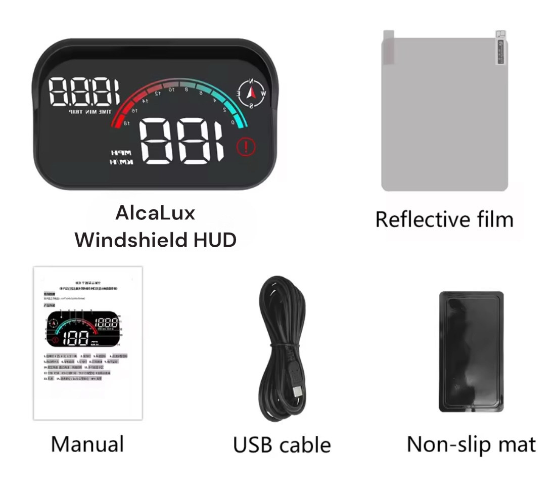 Windshield HUD Speedometer
